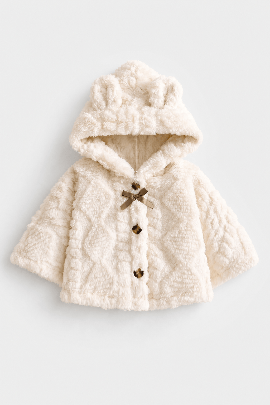 Poncho Bébé Hiver à Capuche