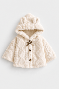 Poncho Bébé Hiver à Capuche