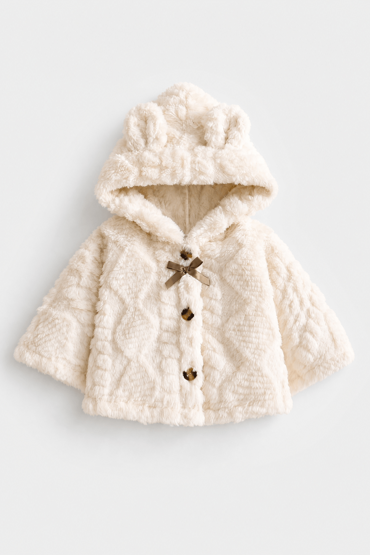 Poncho Bébé Hiver à Capuche