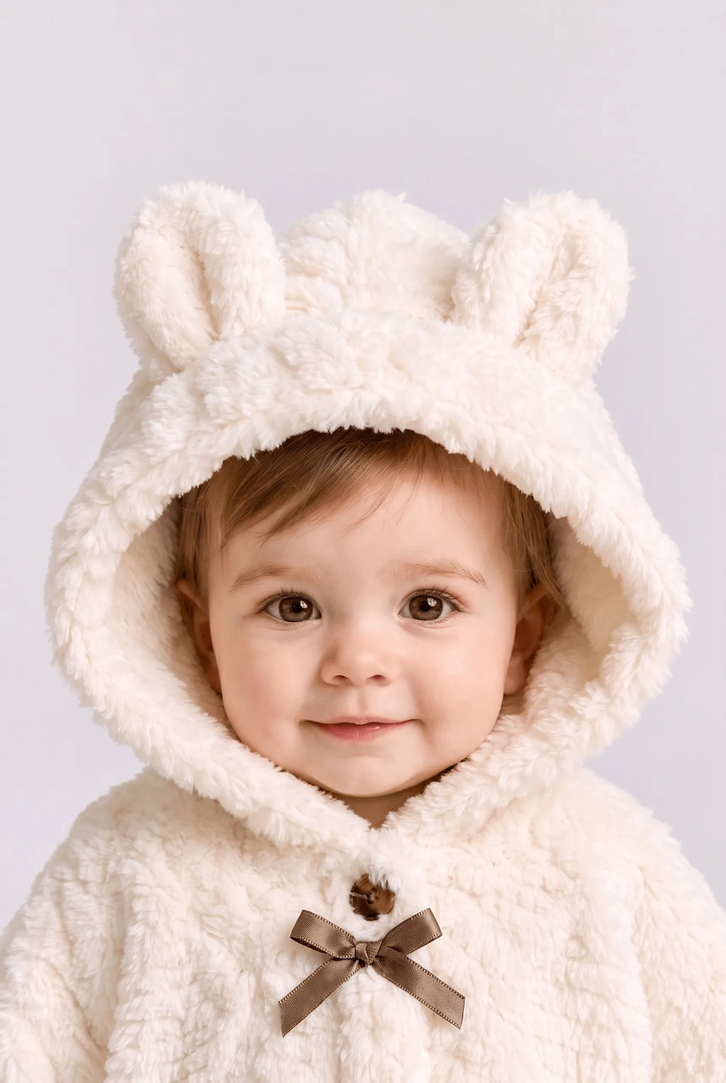 Poncho Bébé Hiver à Capuche