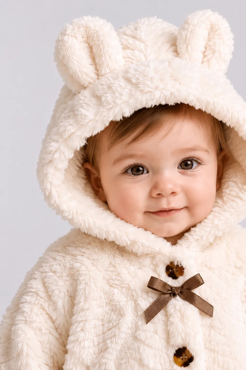 Poncho Bébé Hiver à Capuche