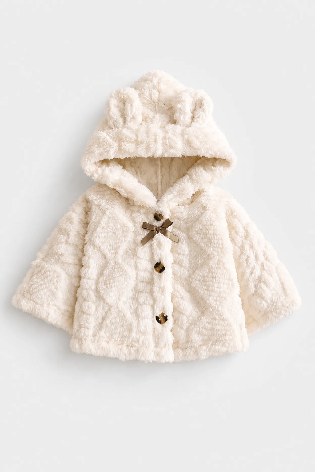 Poncho Bébé Hiver à Capuche