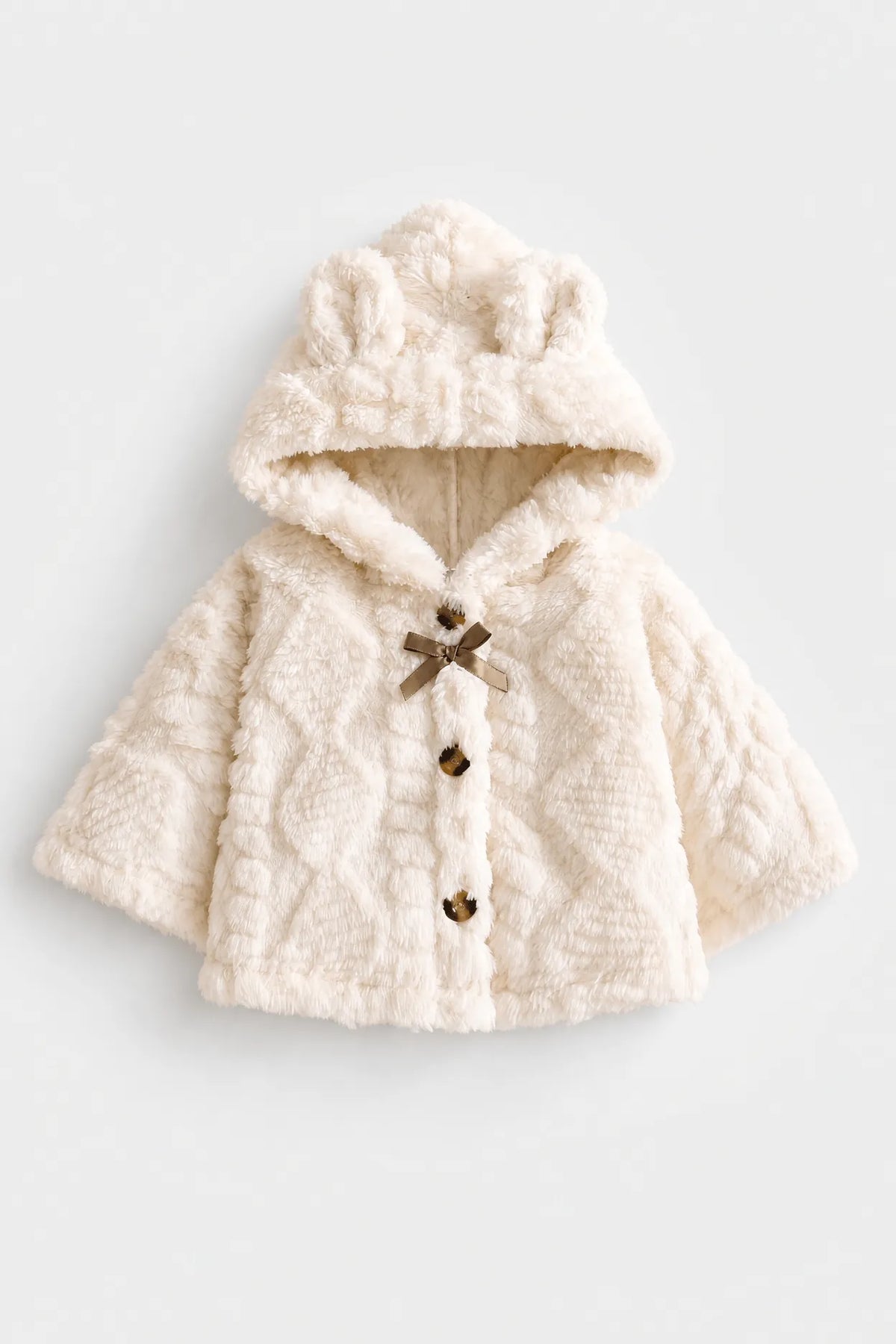 Poncho Bébé Hiver à Capuche