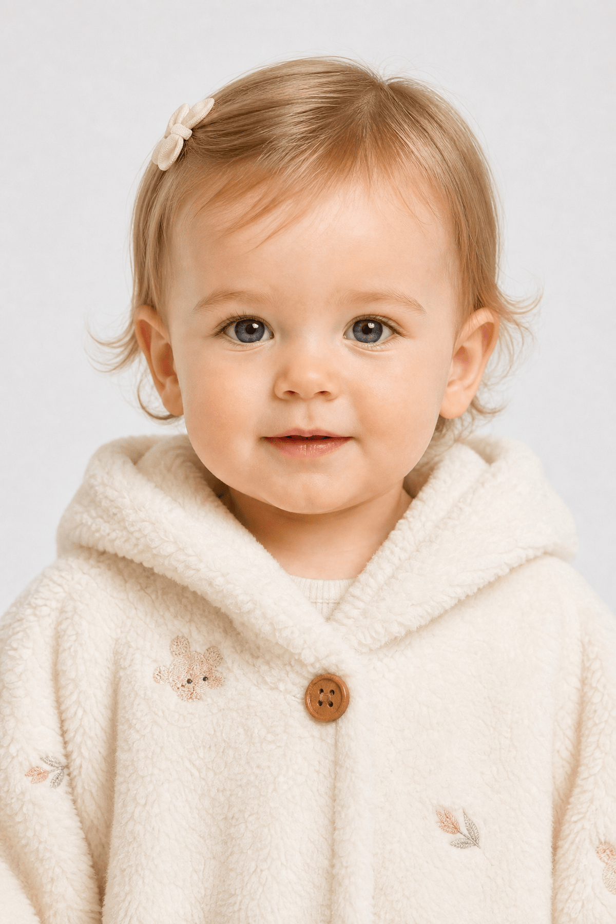 Poncho Bébé Polaire Capuche