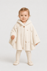 Poncho Bébé Polaire Capuche
