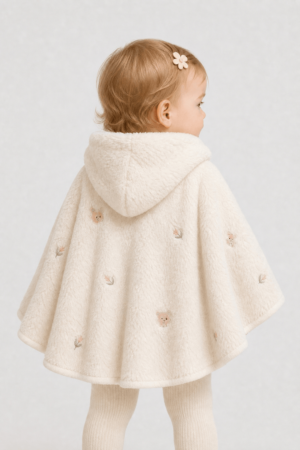 Poncho Bébé Polaire Capuche