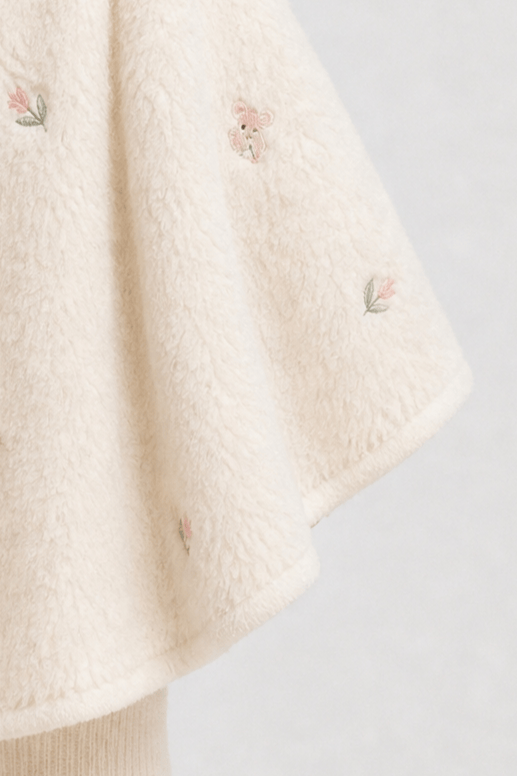 Poncho Bébé Polaire Capuche