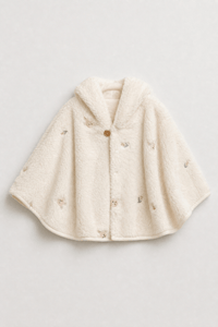 Poncho Bébé Polaire Capuche