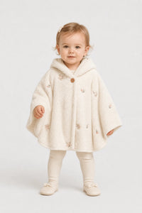 Poncho Bébé Polaire Capuche