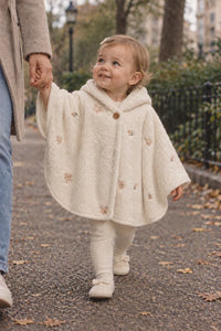 Poncho Bébé Polaire Capuche