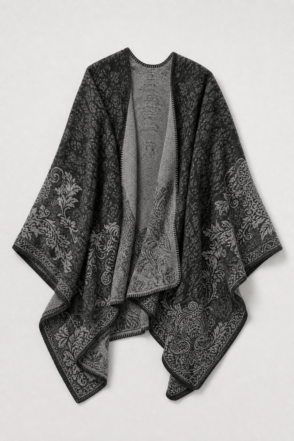 Poncho Cape Écharpe Femme Hiver