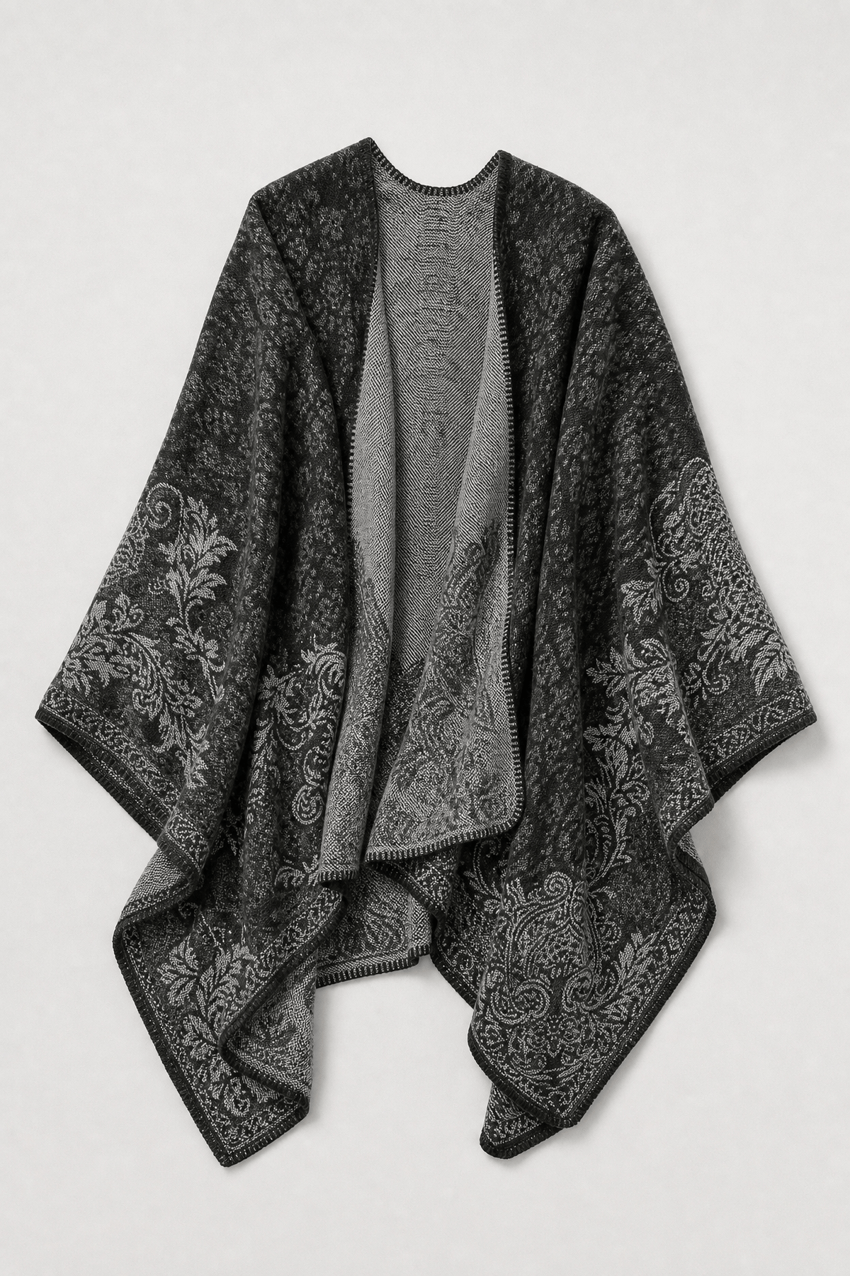 Poncho Cape Écharpe Femme Hiver