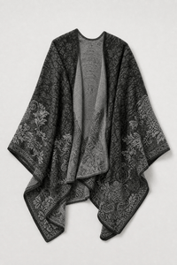 Poncho Cape Écharpe Femme Hiver