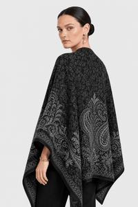 Poncho Cape Écharpe Femme Hiver