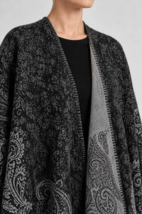 Poncho Cape Écharpe Femme Hiver