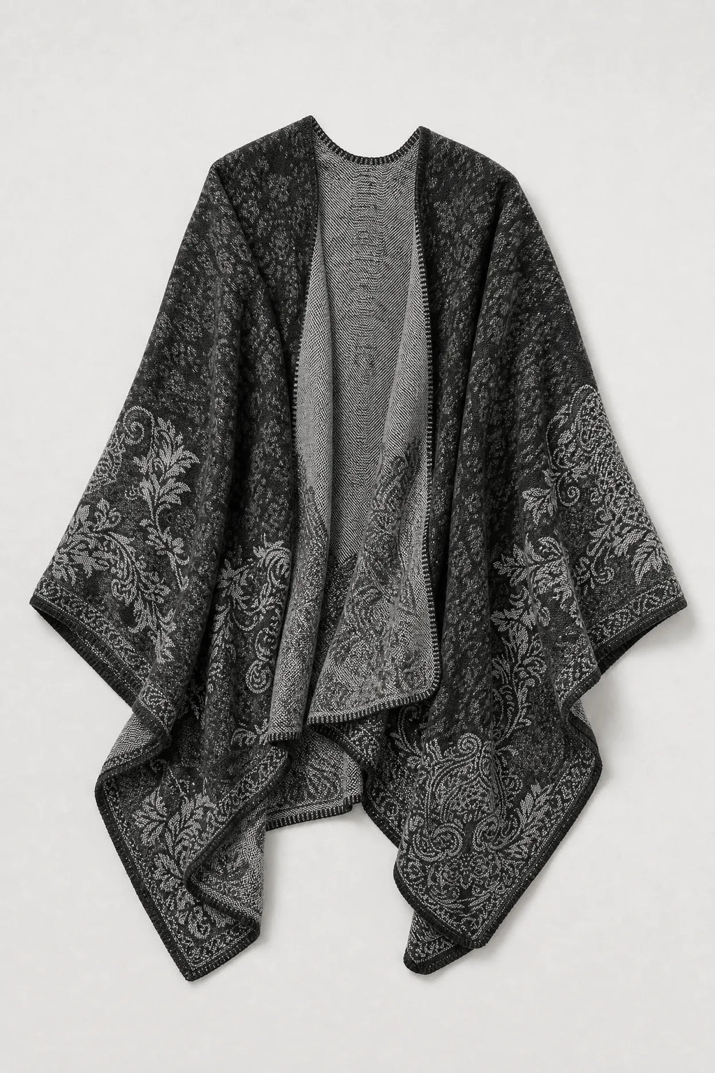 Poncho Cape Écharpe Femme Hiver