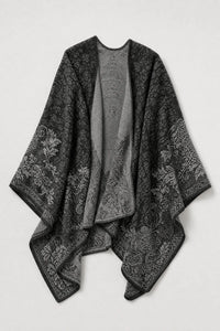 Poncho Cape Écharpe Femme Hiver