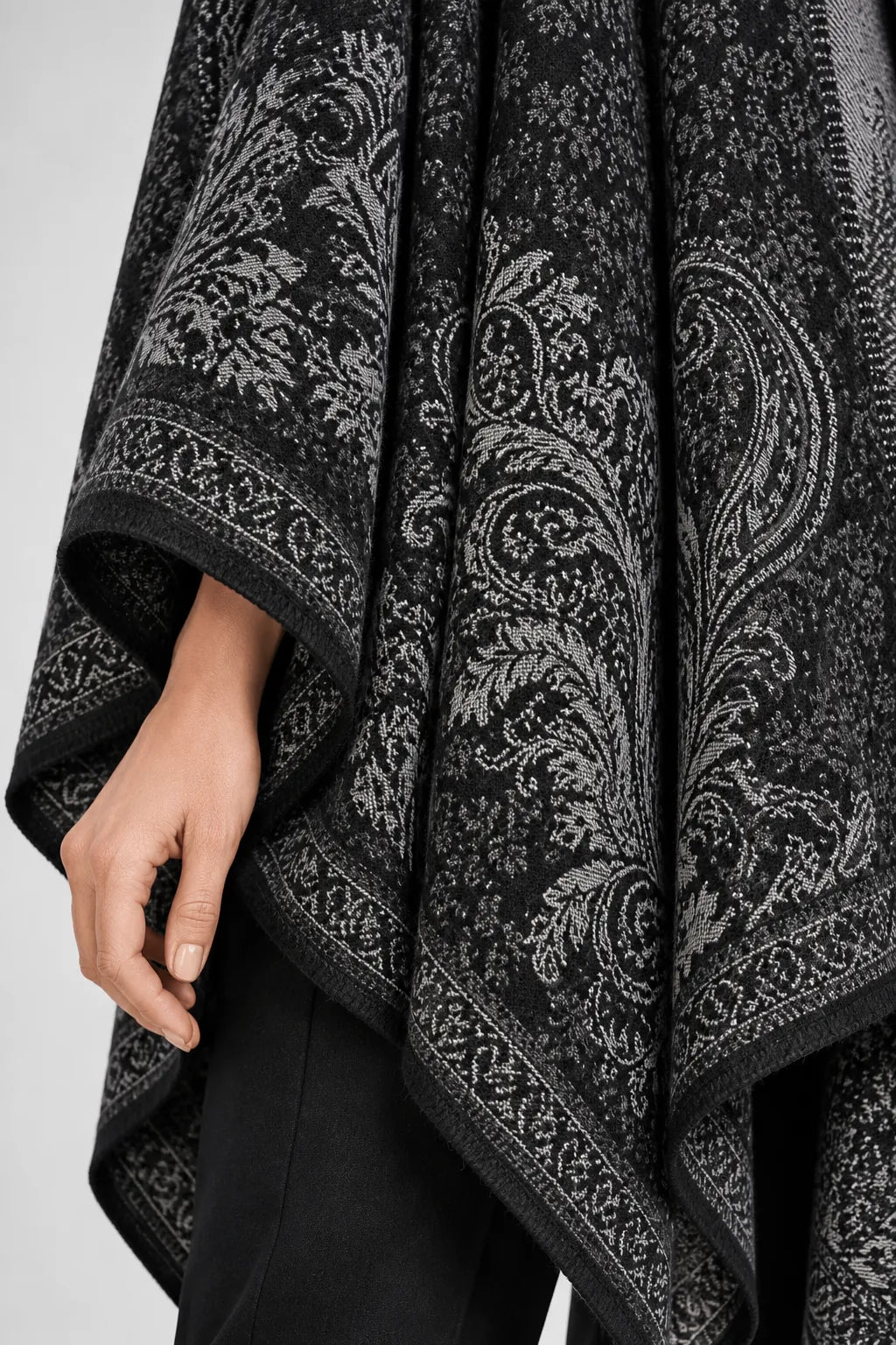 Poncho Cape Écharpe Femme Hiver