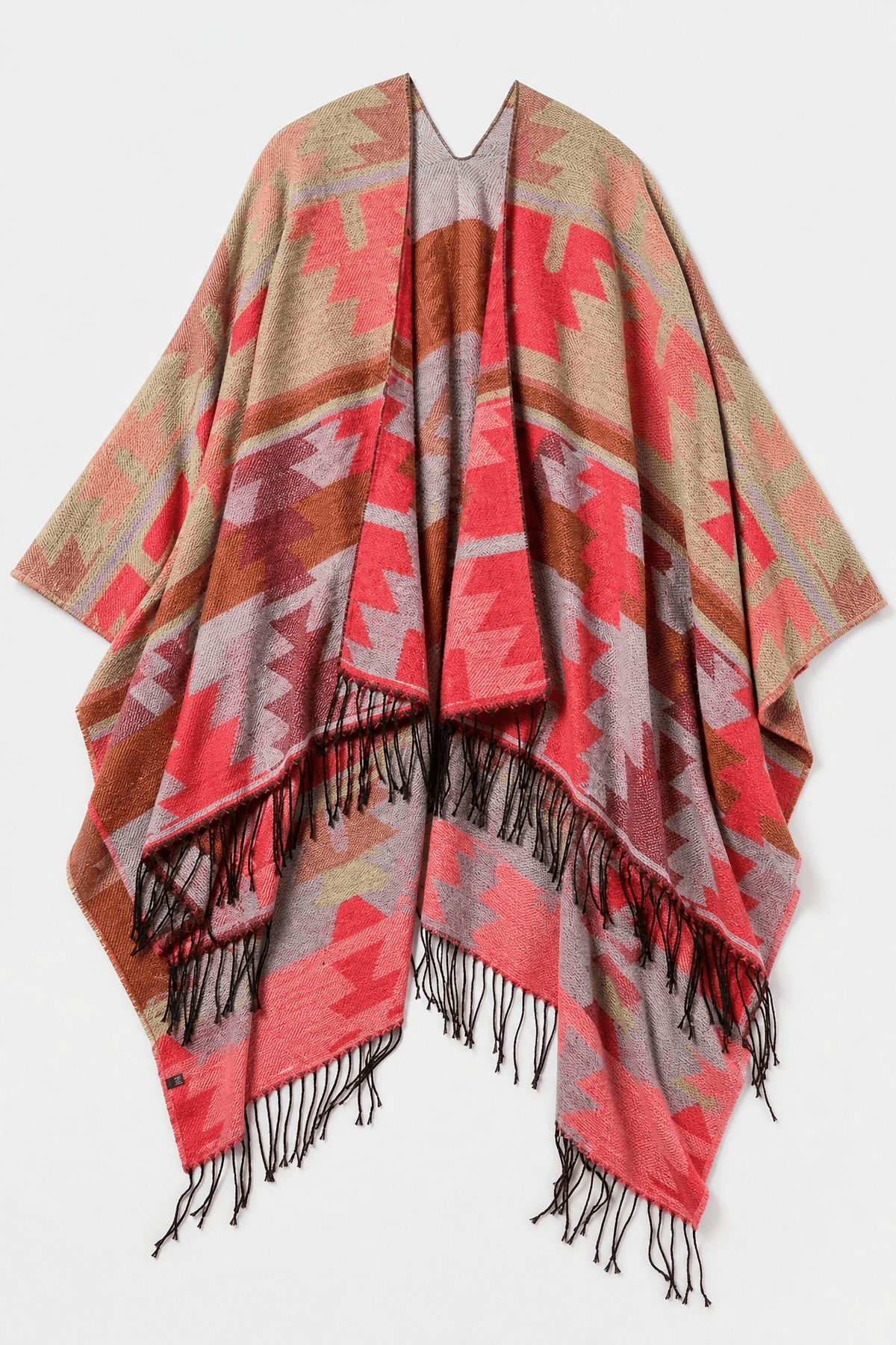 Poncho Cape Ethnique Franges