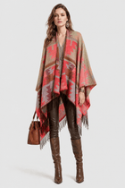 Poncho Cape Ethnique Franges