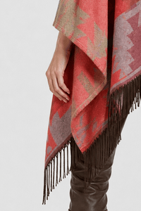 Poncho Cape Ethnique Franges