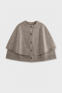 Poncho Cape Femme avec Boutons