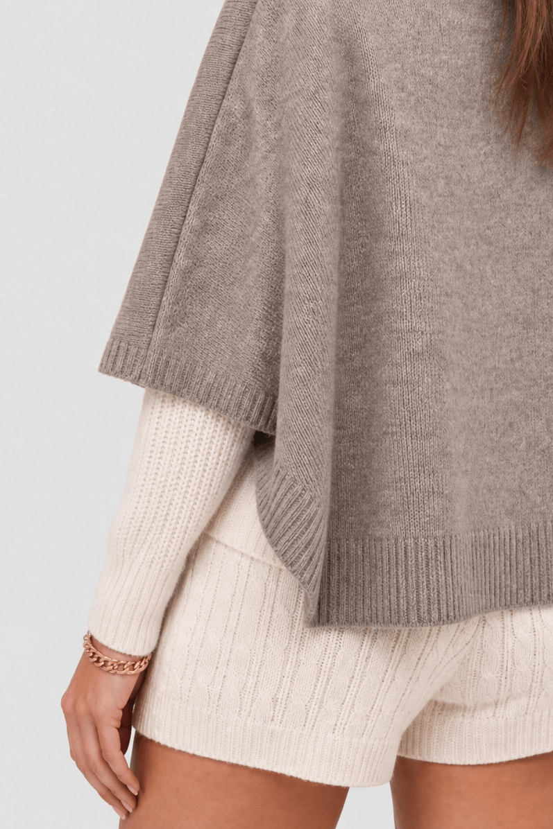 Poncho Cape Femme avec Boutons