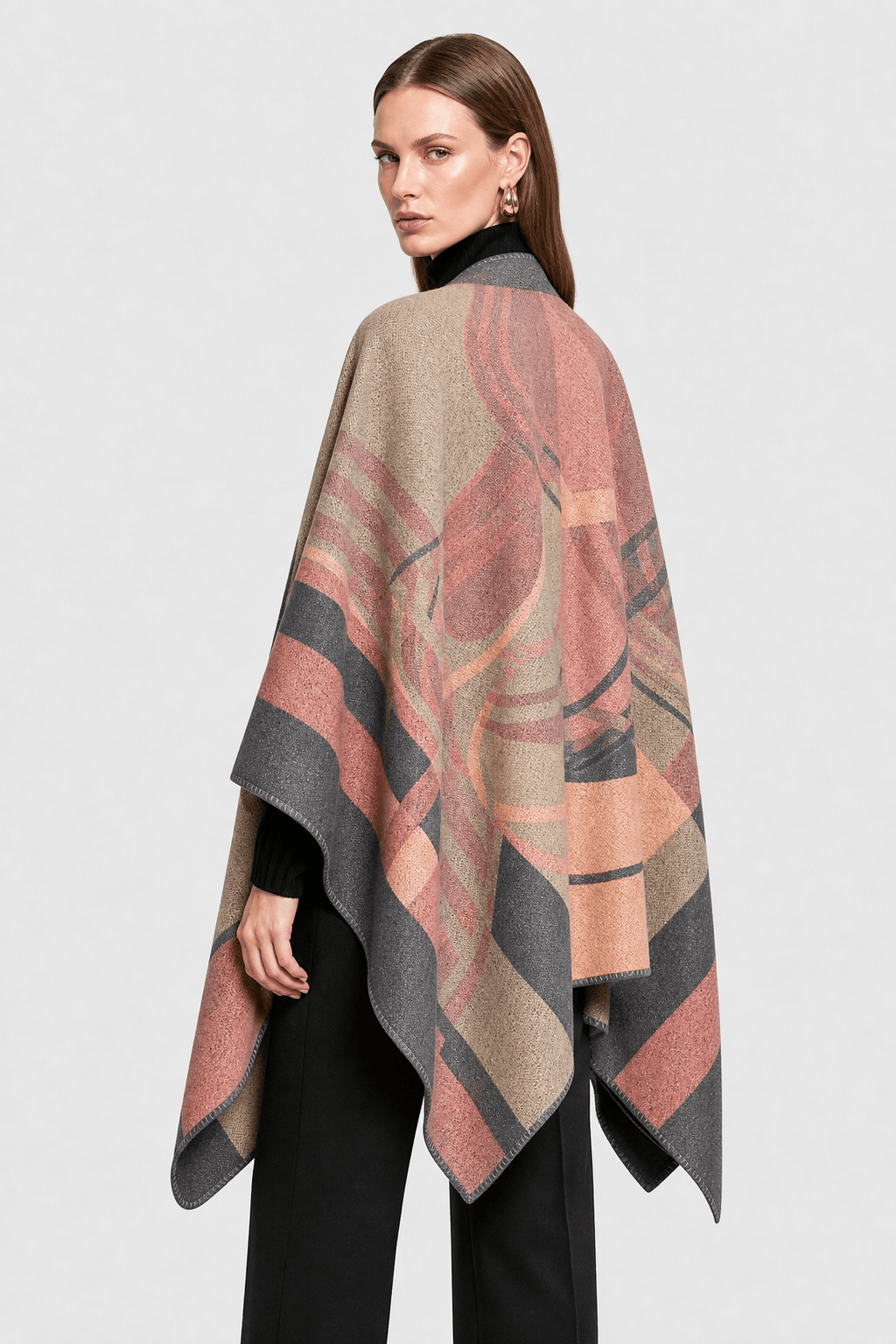 Poncho Cape Femme Cachemire