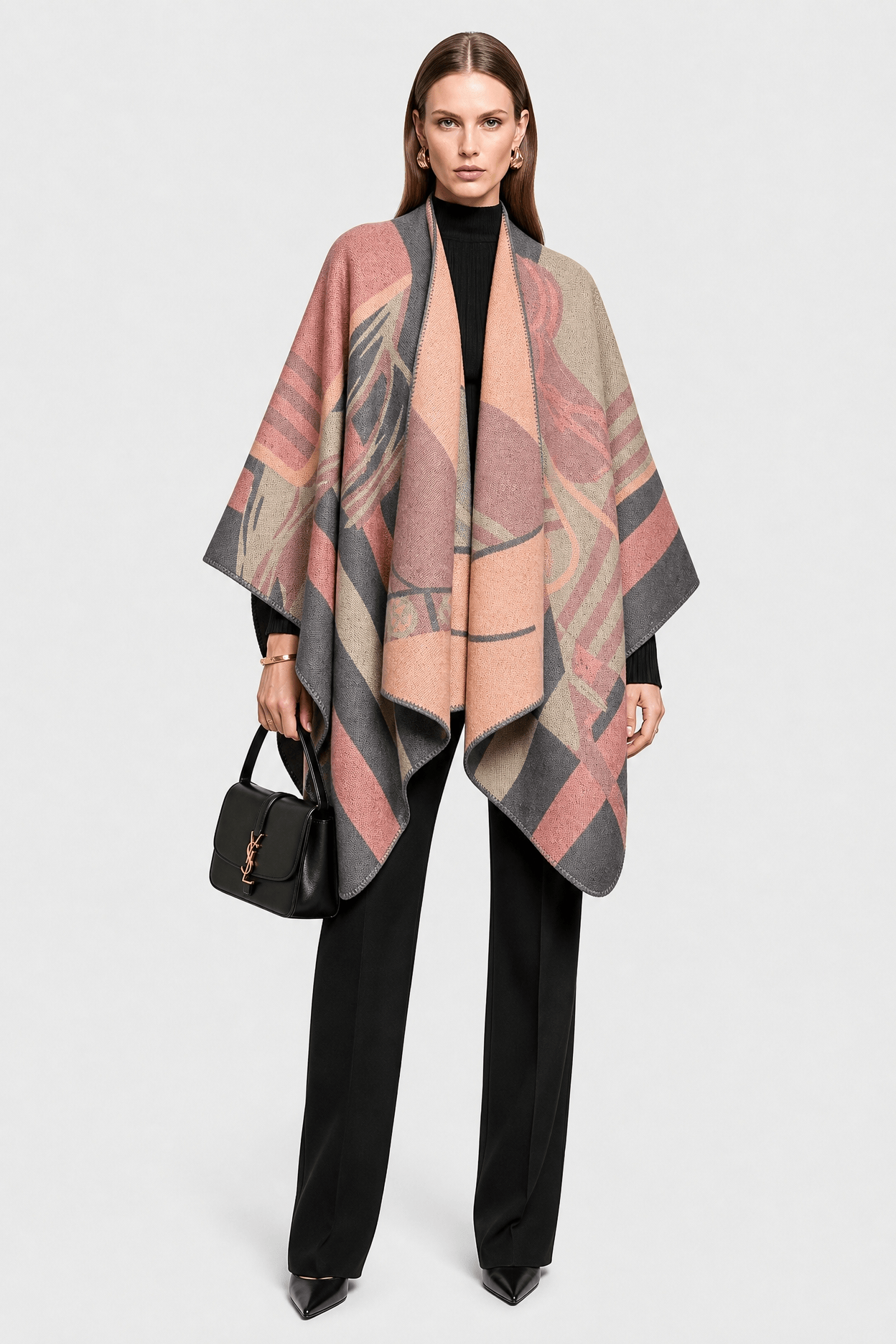 Poncho Cape Femme Cachemire