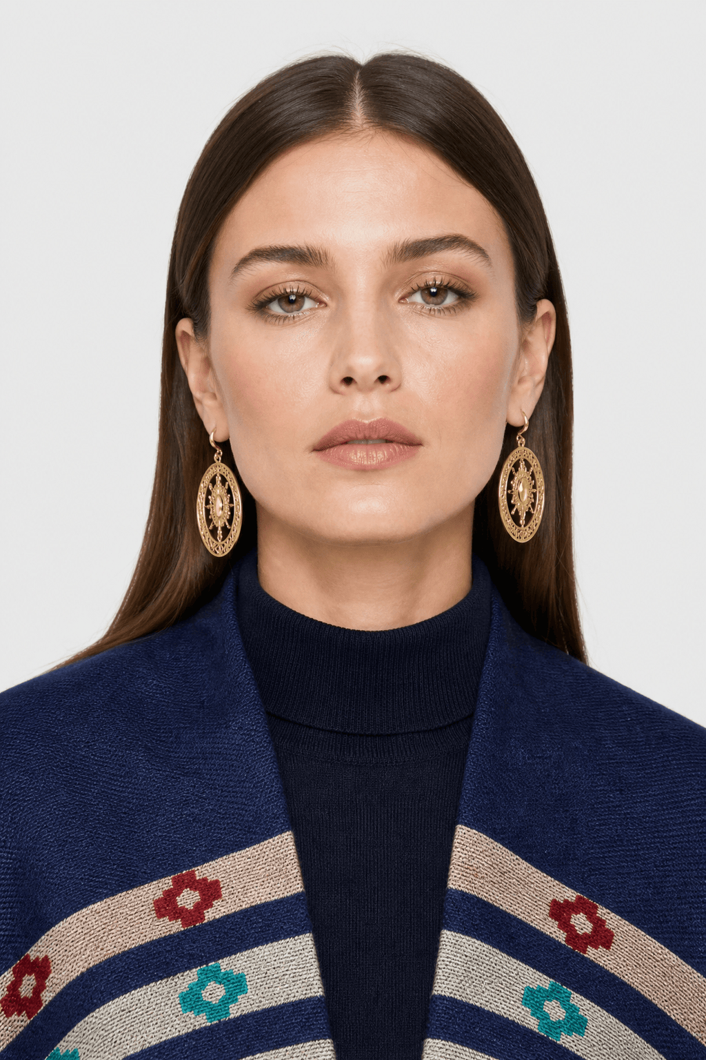 Poncho Cape Motif Ethnique