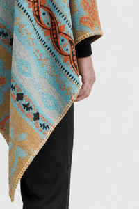 Poncho Châle Ethnique