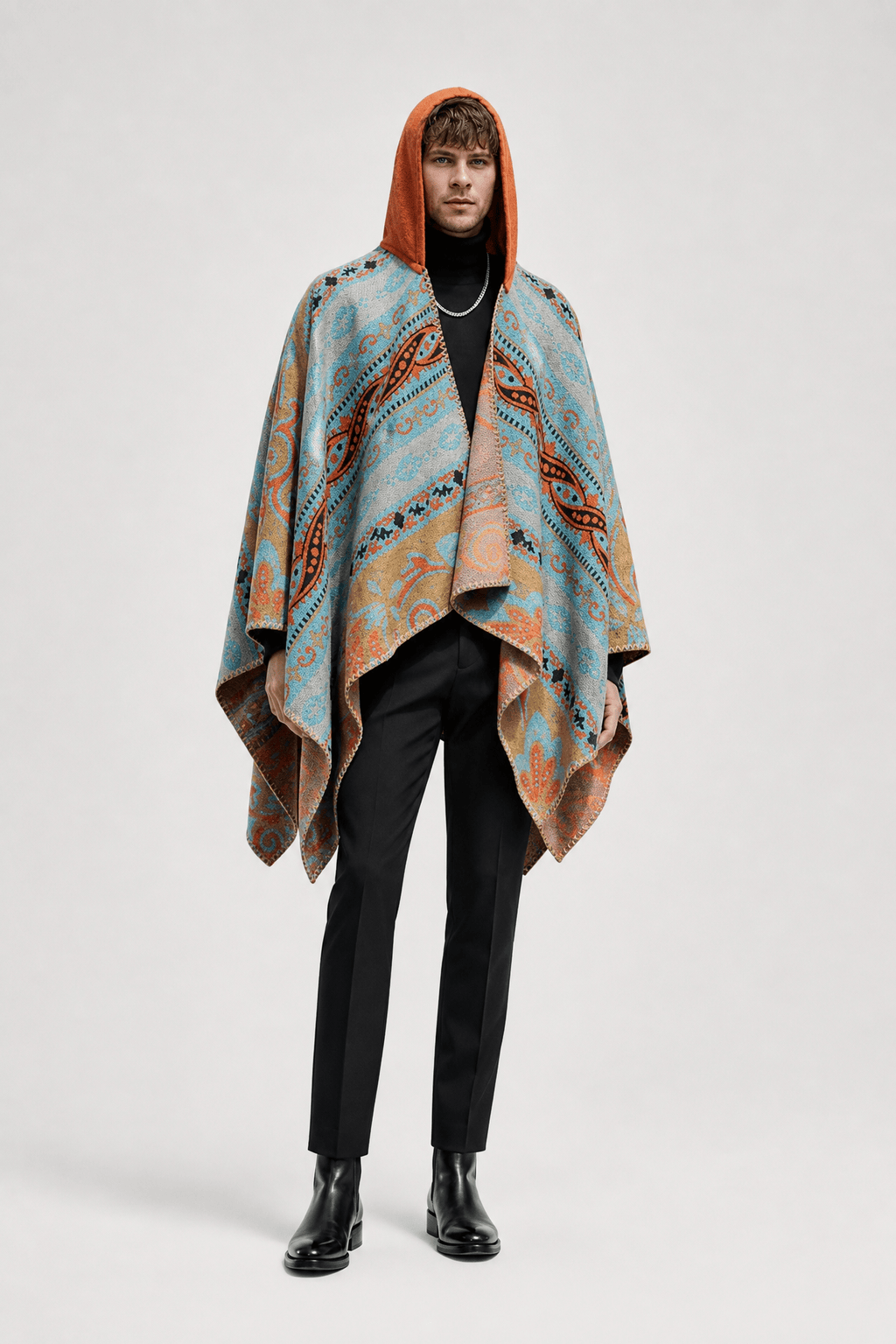 Poncho Châle Ethnique