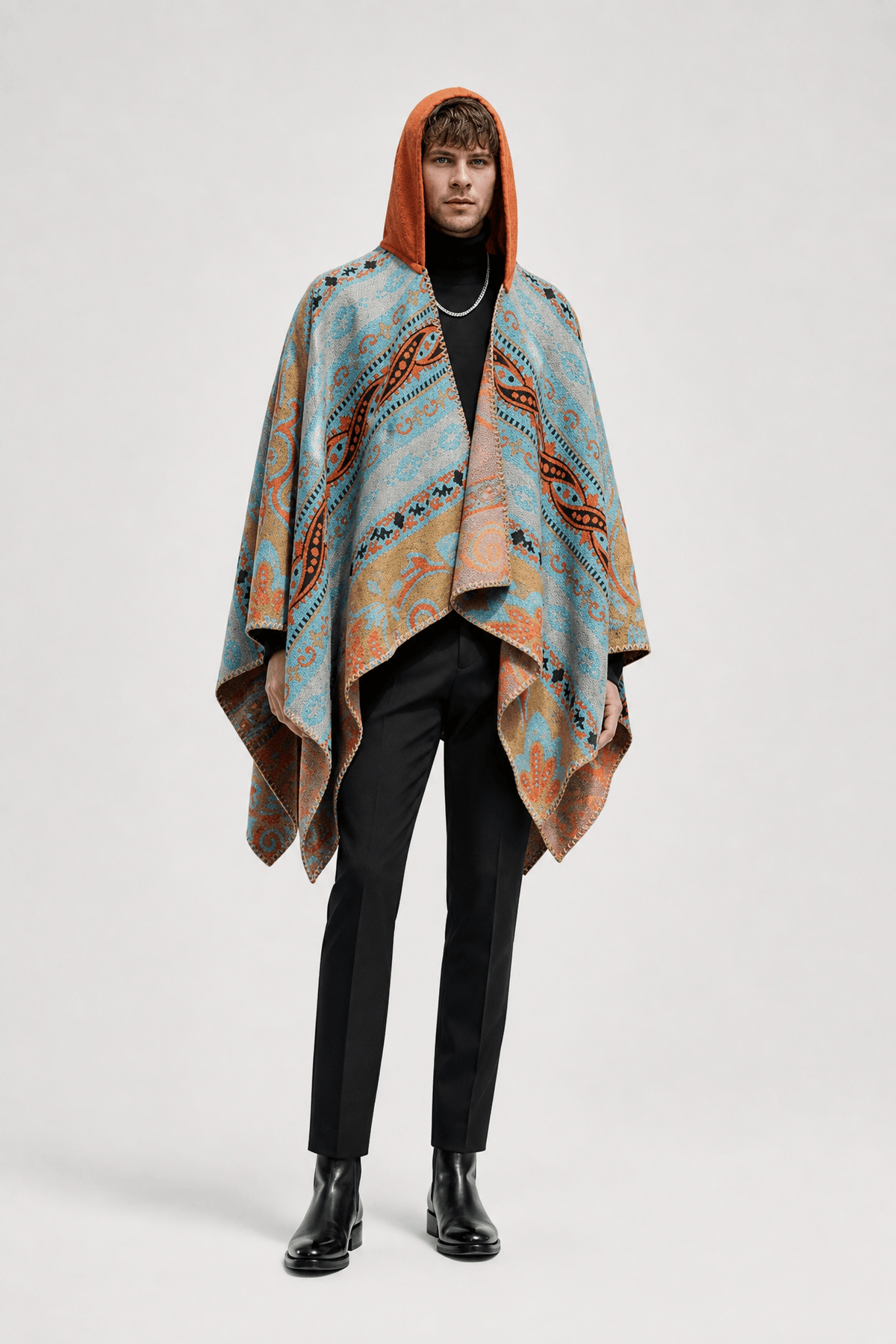 Poncho Châle Ethnique