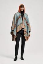 Poncho Châle Ethnique