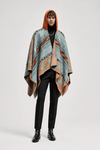 Poncho Châle Ethnique