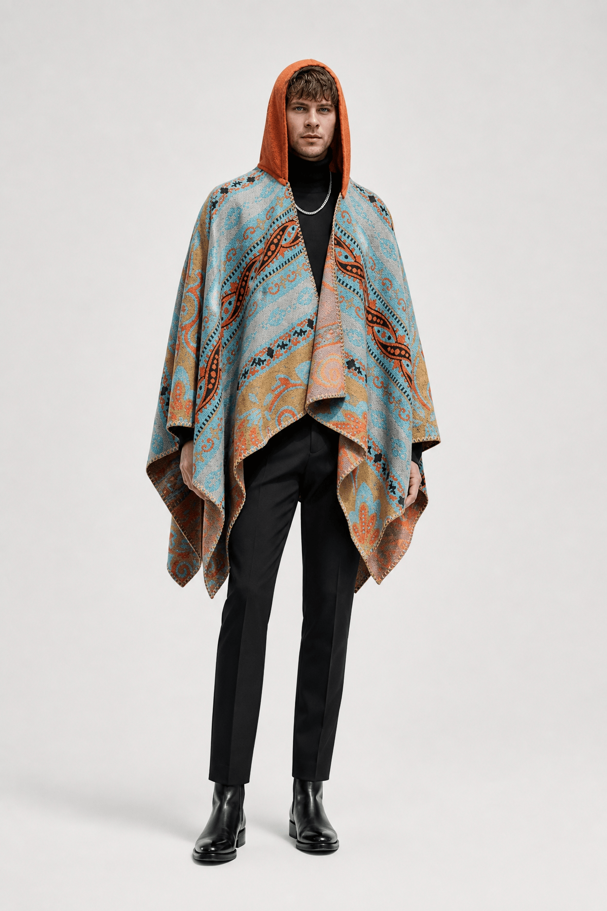 Poncho Châle Ethnique