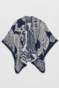 Poncho Châle Ethnique Hiver