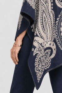 Poncho Châle Ethnique Hiver