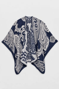 Poncho Châle Ethnique Hiver