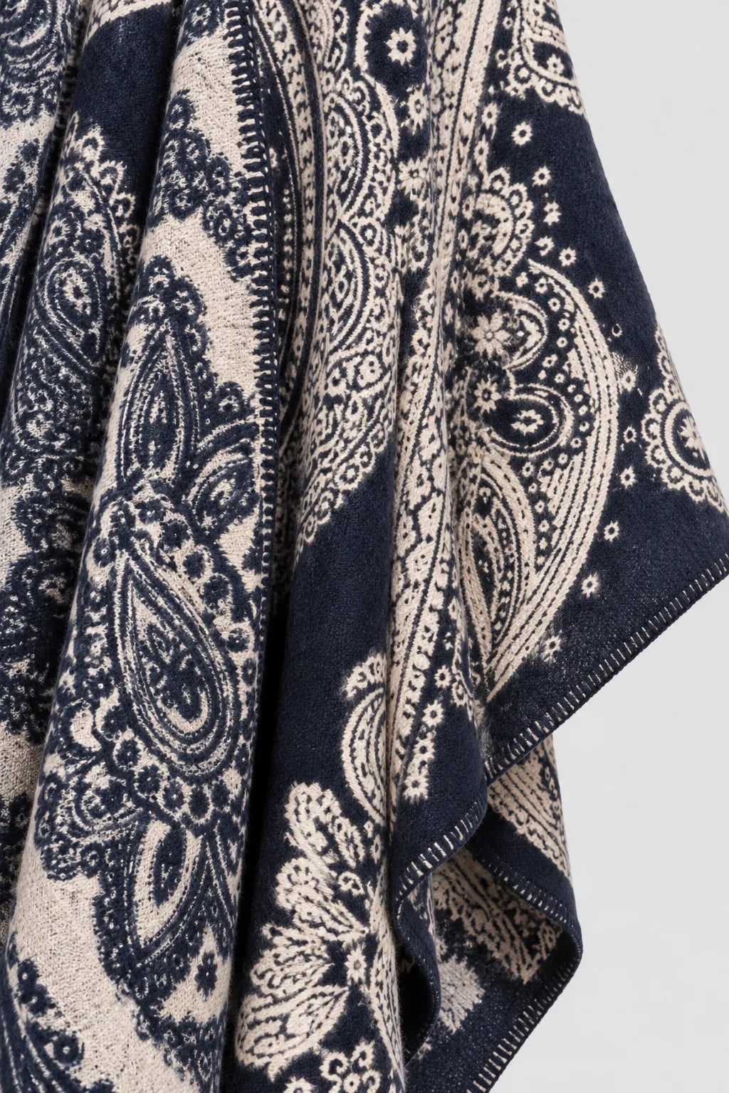 Poncho Châle Ethnique Hiver