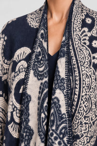 Poncho Châle Ethnique Hiver