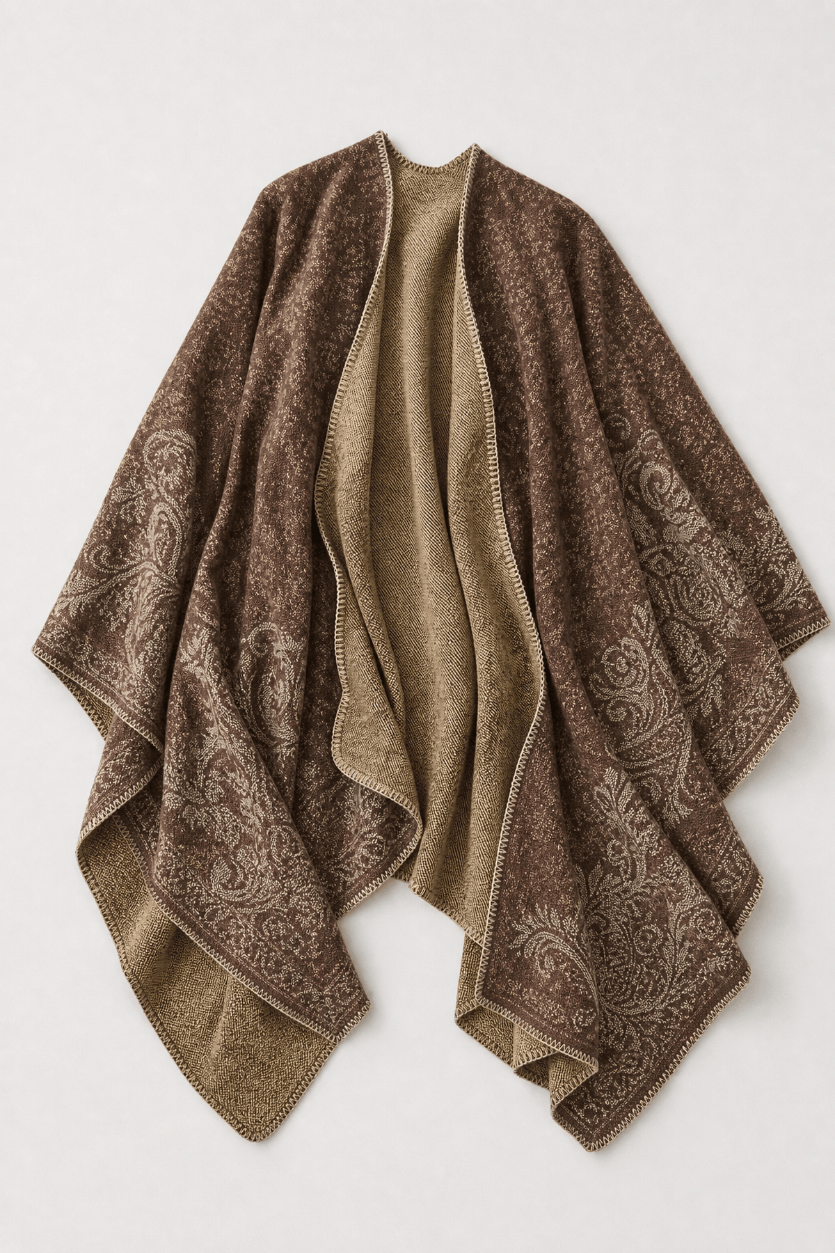 Poncho Châle Femme Chaud
