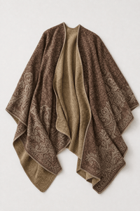 Poncho Châle Femme Chaud