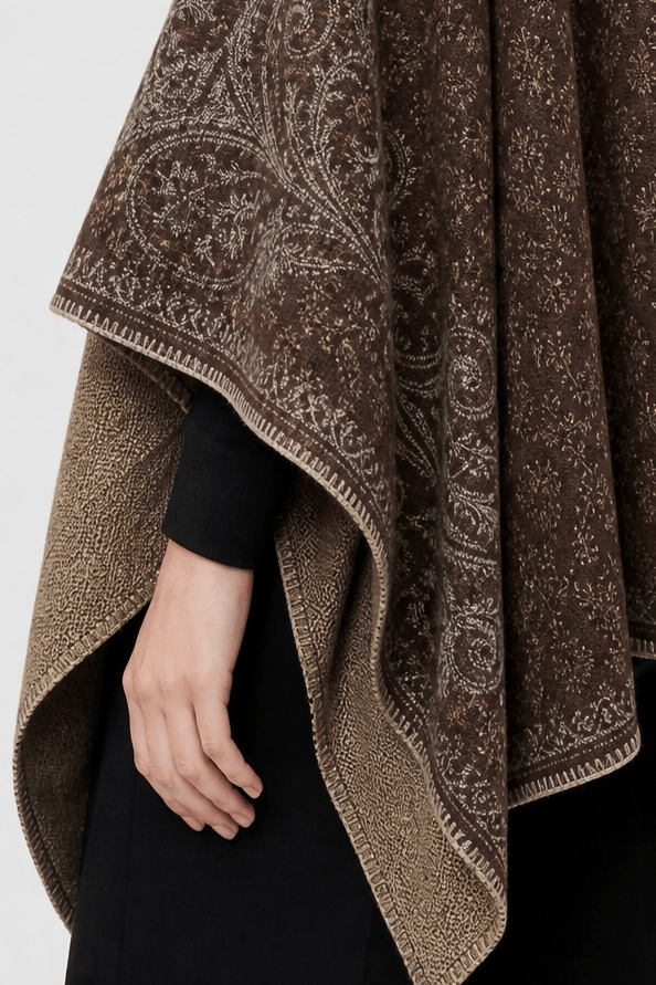 Poncho Châle Femme Chaud
