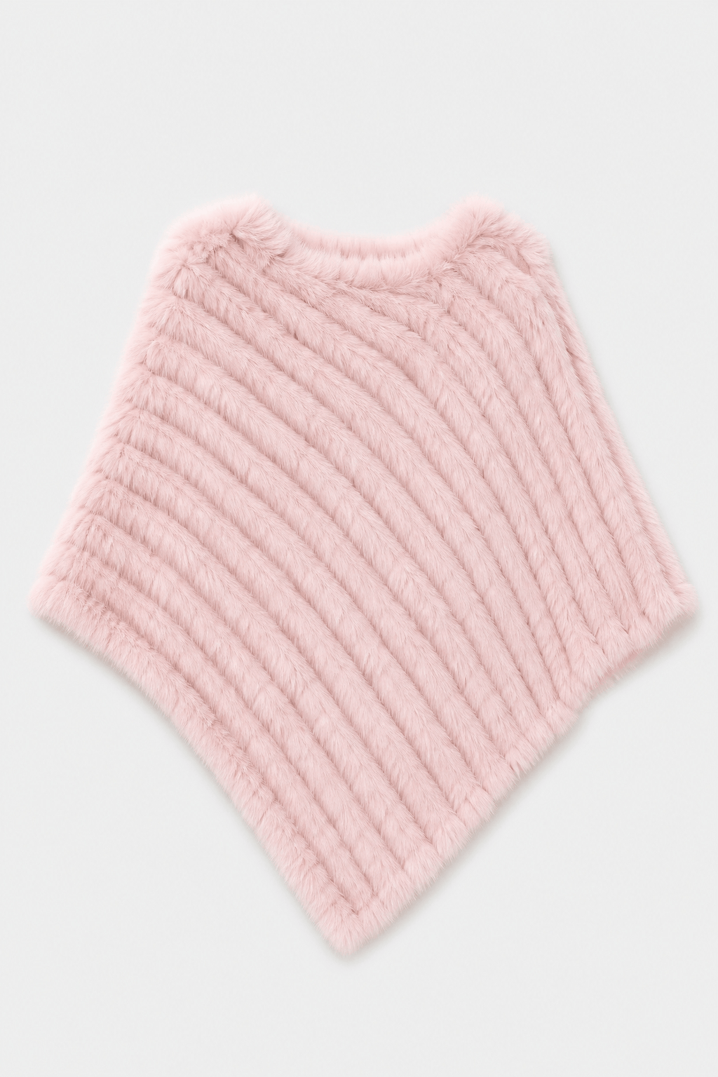 Poncho Chaud Femme Fourrure