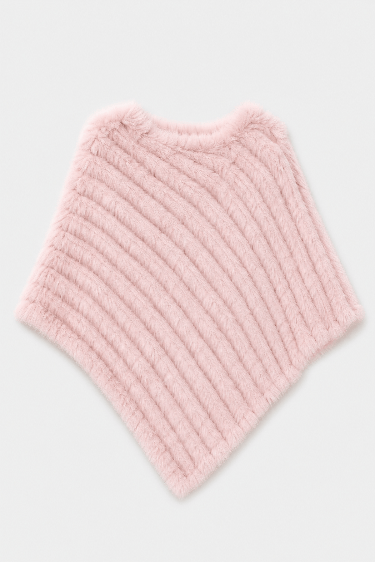 Poncho Chaud Femme Fourrure
