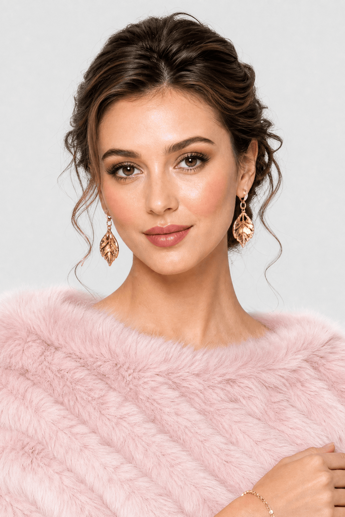 Poncho Chaud Femme Fourrure