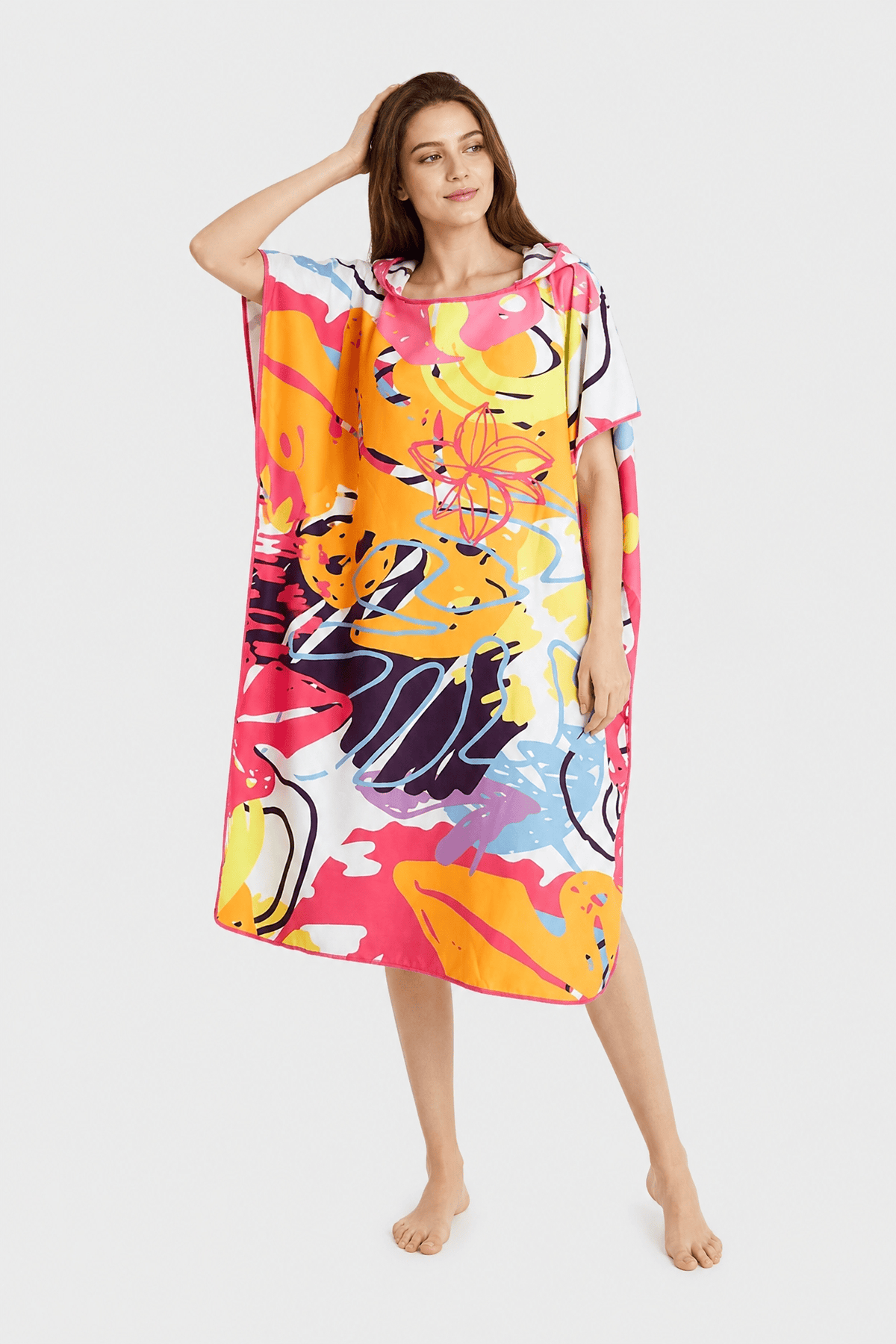 Poncho de Plage Imprimé