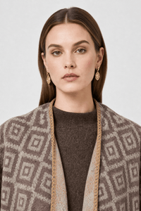 Poncho Écharpe Femme Hiver