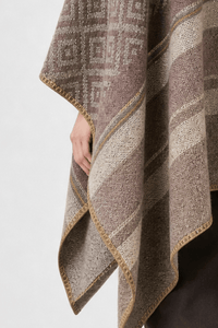 Poncho Écharpe Femme Hiver